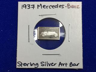 1937 Mercedes-Benz Sterling Silver Art Bar.