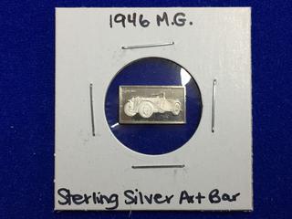 1946 M.G. Sterling Silver Art Bar.