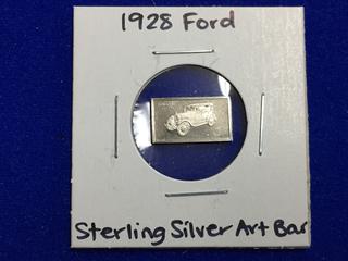 1928 Ford Sterling Silver Art Bar.
