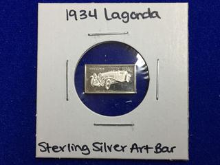 1934 Ladonda Sterling Silver Art Bar.