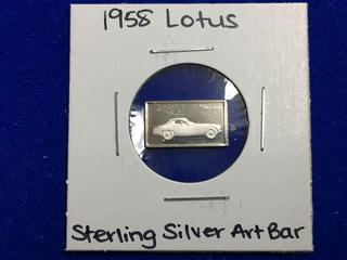 1958 Lotus Sterling Silver Art Bar.