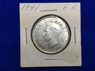 1941 Canada Fifty Cent Coin.
