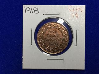 1918 Canada One Cent Coin.