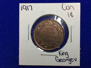 1917 Canada One Cent Coin.