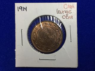 1914 Canada Large One Cent Coin.
