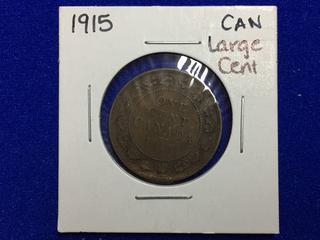 1915 Canada Large One Cent Coin.