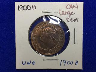 1900H Canada Large One Cent Coin.