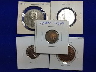 Assorted Coins.