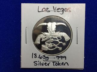 Las Vegas .999 Silver Token, "The New Frontier".