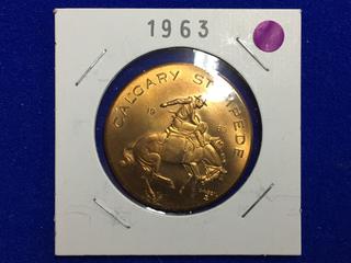1963 Calgary Stampede Souvenir Dollar.