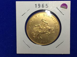 1965 Calgary Stampede Souvenir Dollar.
