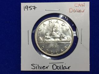 1957 Canada Silver Dollar.
