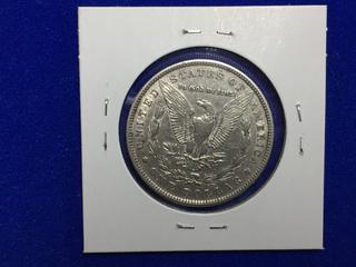 1885 United States Morgan Silver One Dollar Coin.
