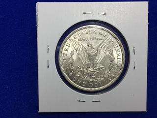 1921 United States Morgan Silver One Dollar Coin.