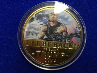 Trump 2024 Colour Printed Token.