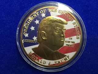 Donald Trump Colour Printed Token.