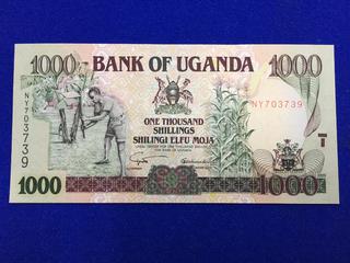 Bank Of Uganda One Thousand Shillings. S/N NY703739.