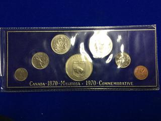 1870-1970 Canada Manitoba Centennial Coin Set.
