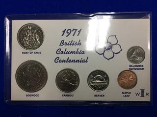1971 Canada British Columbia Centennial Coin Set.