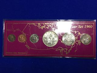 1960 Canadian Coin Set.