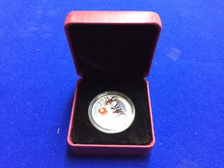 2017 Canada Ten Dollar Colour Printed Coin, "Calgary Flames"