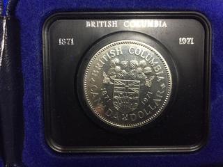 1871-1971 Canada British Columbia Centennial Coin.