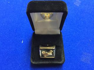 The Bradford Exchange .925 Sterling Silver Eagle Ring. Unknown Size.