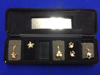 (3) Faux Pearl Necklaces & (3) Faux Pearl Earrings.