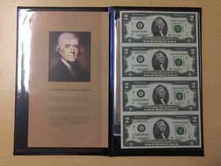 World Reserve Monetary Exchange Thomas Jefferson Bank Notes, & Assorted Bank Notes.