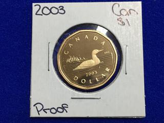 2003 Canada Proof One Dollar Coin.
