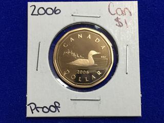 2006 Canada Proof One Dollar Coin.