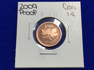 2009 Canada Proof One Cent Coin.