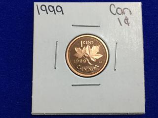 1999 Canada Proof One Cent Coin.
