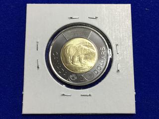 2022 Canada Proof Two Dollar Coin, "Honouring QE2".