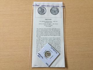 1925 United States Silver Plated Half Dollar Miniature.