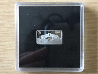 2014 Solomon Islands 2.5 Grams Fine Silver Plated Half Dollar, "Venice".