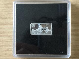 2014 Solomon Islands 2.5 Grams Fine Silver Plated Half Dollar, "London".