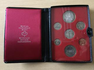 1973 Royal Canadian Mint Prestige Double Dollar Set with Silver Dollar.