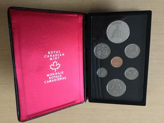 1976 Royal Canadian Mint Prestige Double Dollar Set with Silver Dollar.