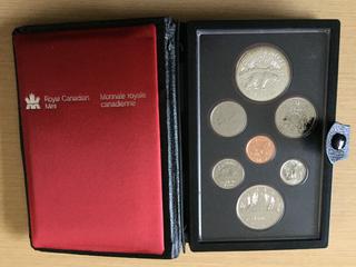 1980 Royal Canadian Mint Prestige Double Dollar Set with Silver Dollar.