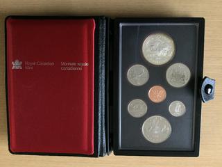 1981 Royal Canadian Mint Prestige Double Dollar Set with Silver Dollar.