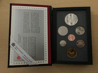 1988 Royal Canadian Mint Prestige Double Dollar Set with Silver Dollar.