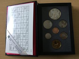 1990 Royal Canadian Mint Prestige Double Dollar Set with Silver Dollar.