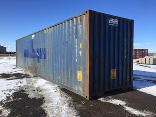 40 Ft. HC Storage Container # 9796956, *Left Side Interior Dented (1) Puncture Hole, Right Side Bottom Has Puncture Holes*