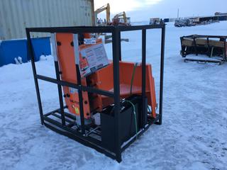 Unused TMG Industrial Skid Steer Post Pounder, 8in. Post Diameter, 700 Ft-lb Energy Class, 500-900 BPM Pounding Rate, TMG-PD700S. Control # 7111.