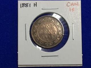 1881 Canada One Cent Coin.