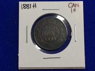 1881 Canada One Cent Coin.