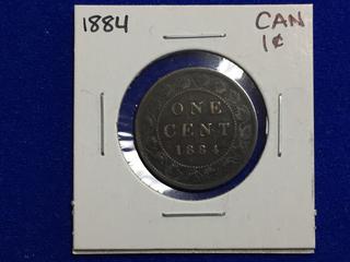 1884 Canada One Cent Coin.