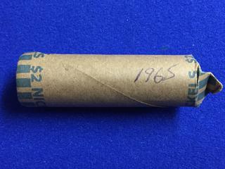 Roll Of 1965 Canada Five Cent Coins.