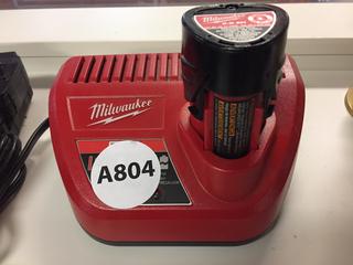 Milwaukee M12 12V Battery Pack & Charger.